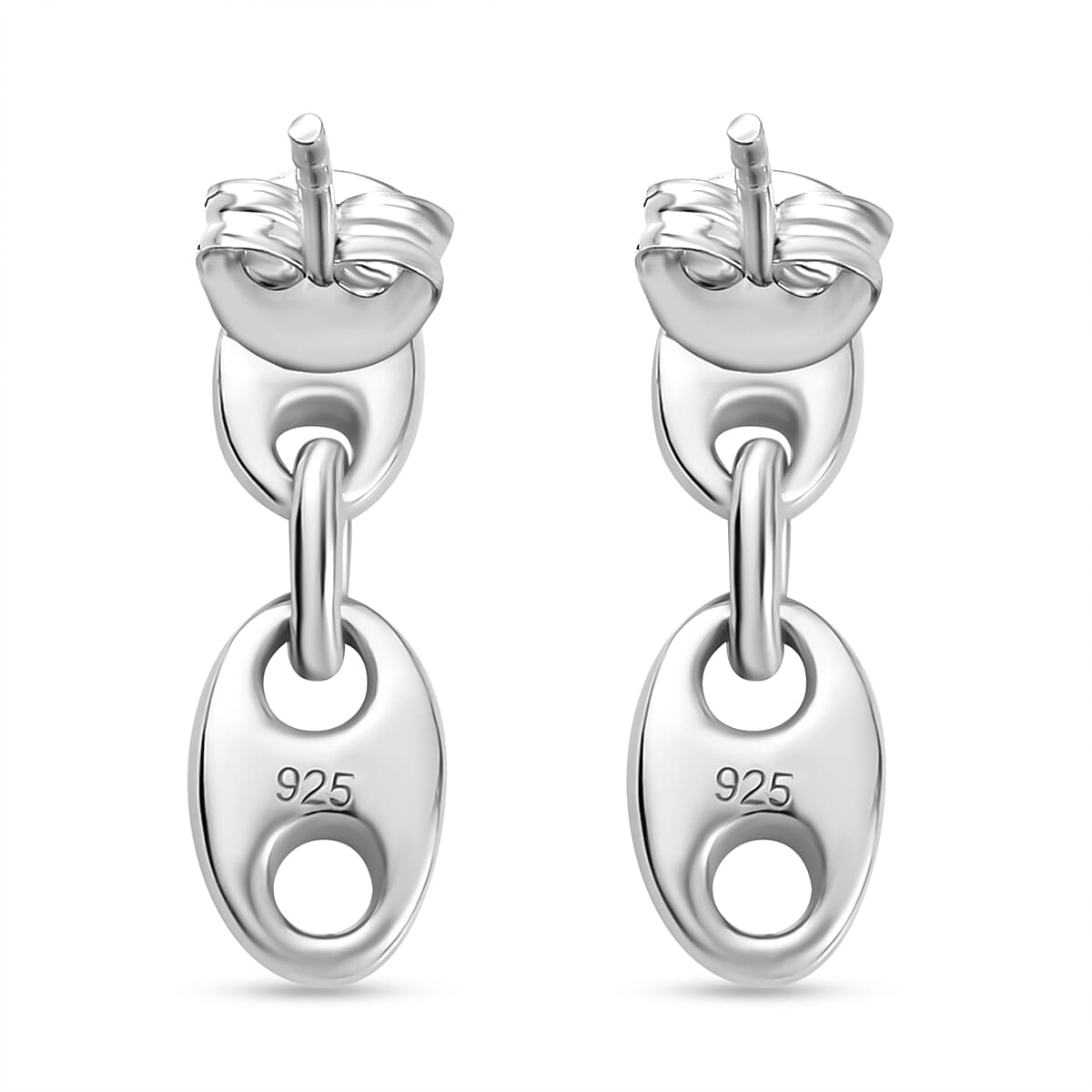 Sterling Silver Mariner Link Earrings