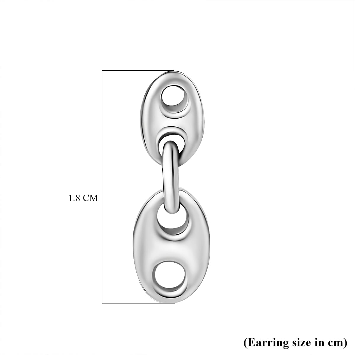 Sterling Silver Mariner Link Earrings