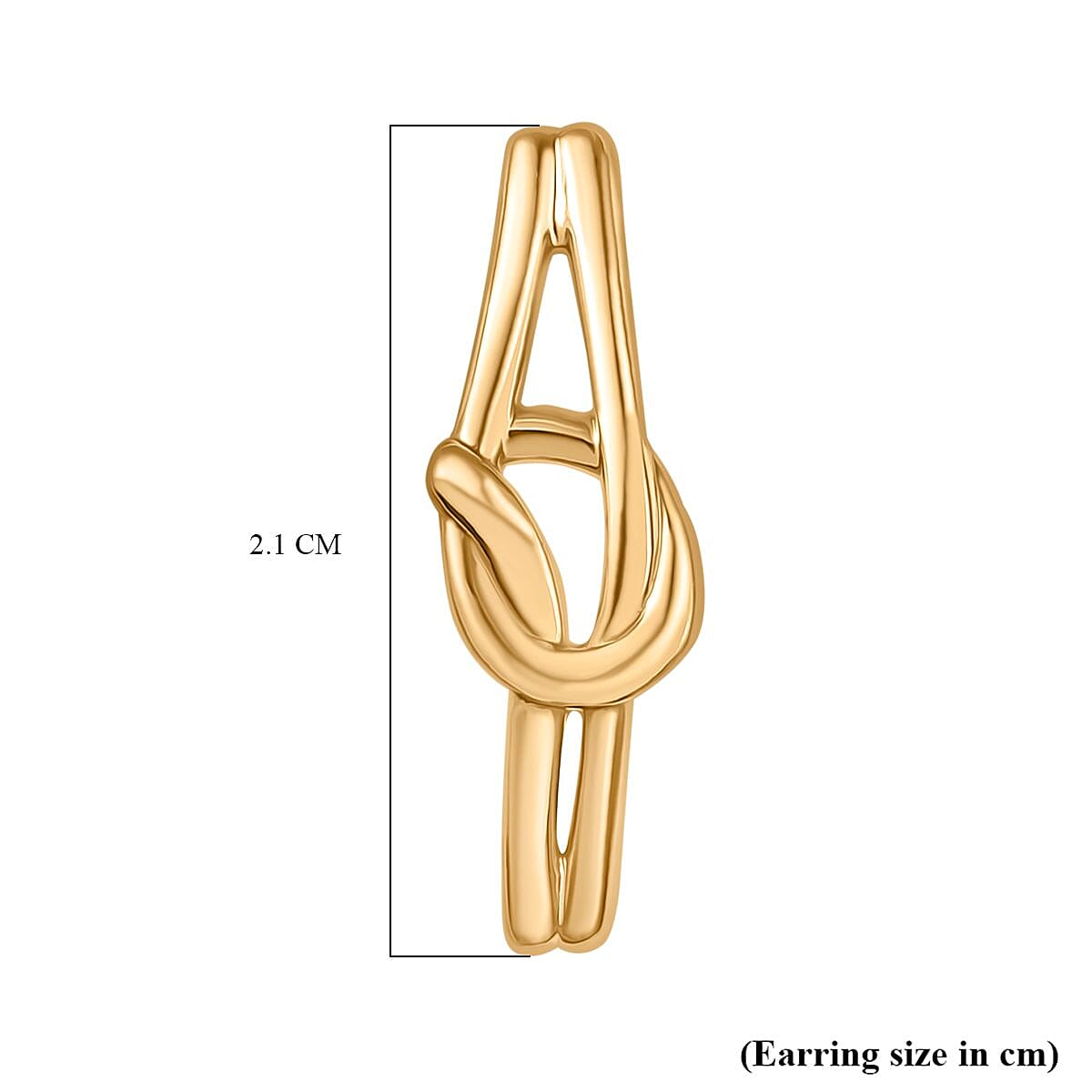 Yellow Gold Plated Sterling Silver Stud Push Back Earring Yellow Gold Plated Sterling Silver Stud Push Back Earring