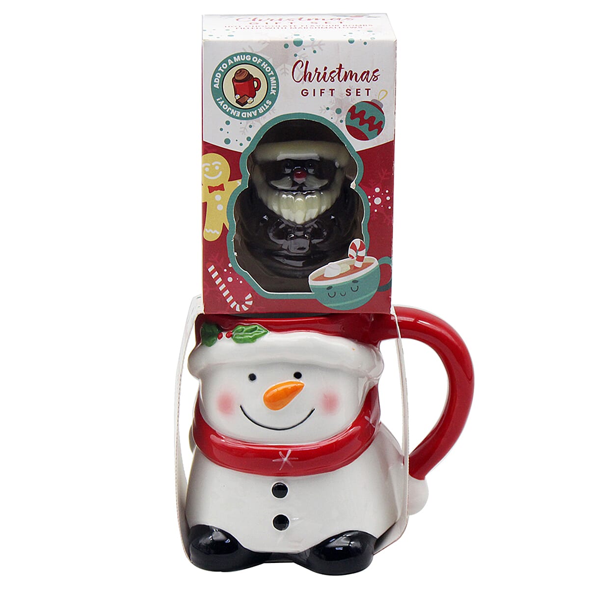 The Leonardo Collection Snowman Mug - Hot Chocolate Bomb Christmas Gift Set - Snowman