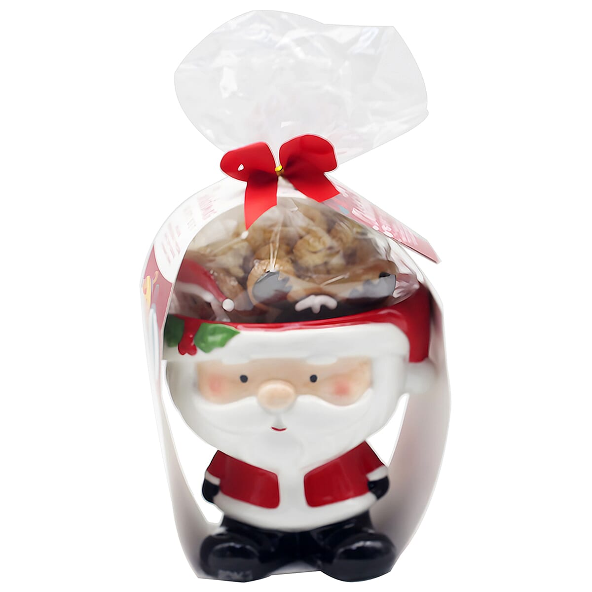 The Leonardo Collection Santa Figural Cookie Jar Gift Set - Red