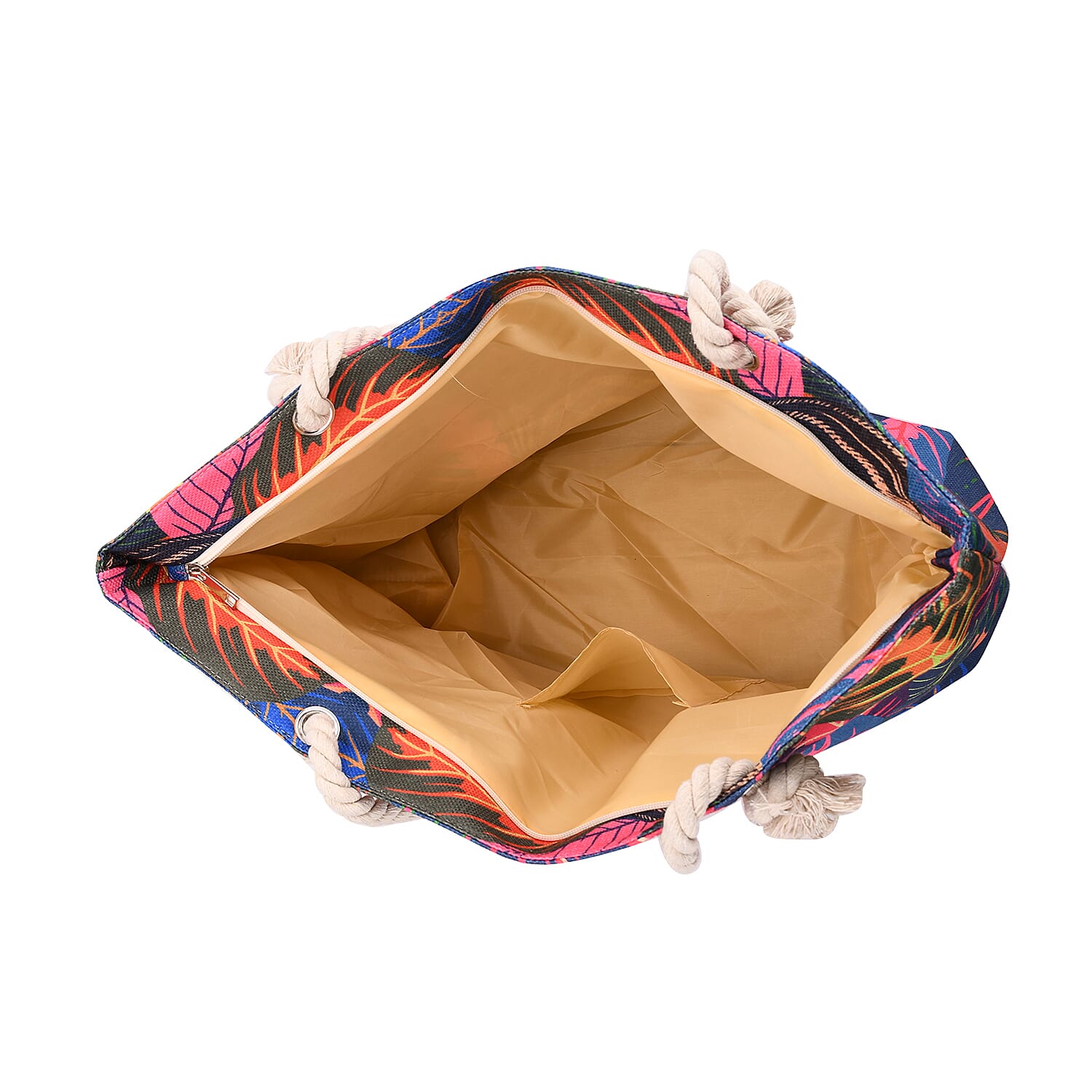 Zebra Head Pattern Tote Bag with Rope Handles - Multicolor