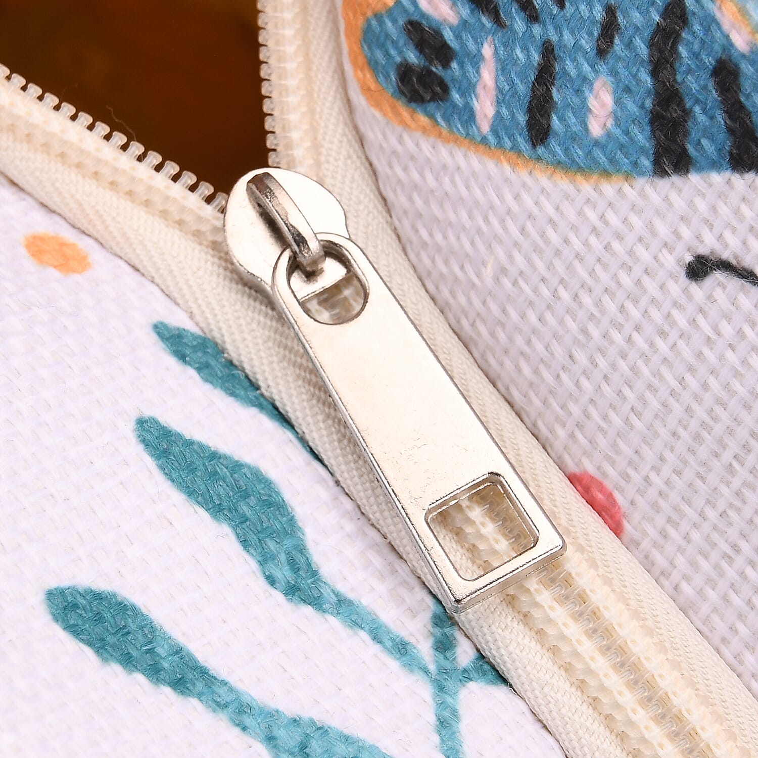 Butterfly Pattern Tote Bag with Rope Handles - Multicolor