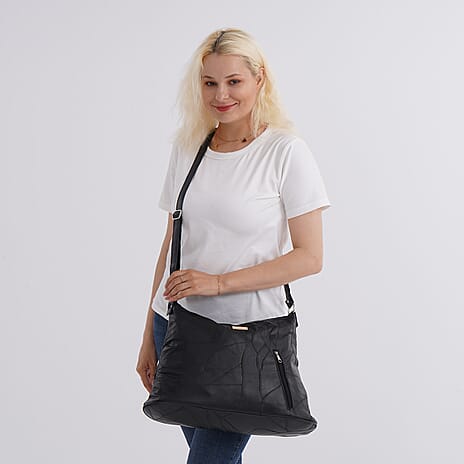 Crossbody Bag (Size - One Size) - Black & Black