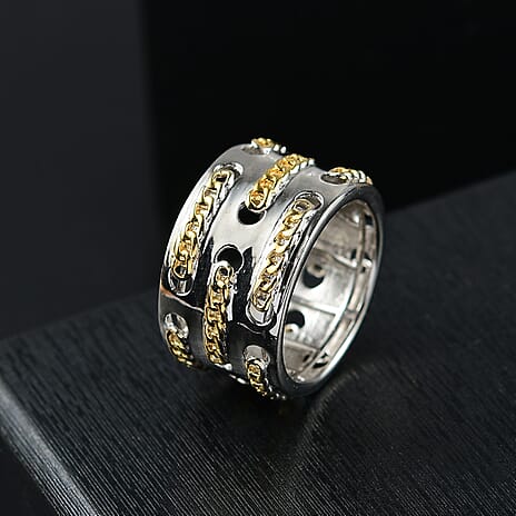 Fancy Ring Pure Yellow Brass