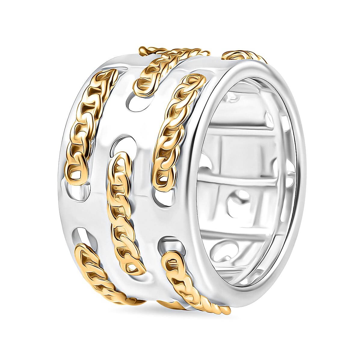 Fancy Ring Pure Yellow Brass