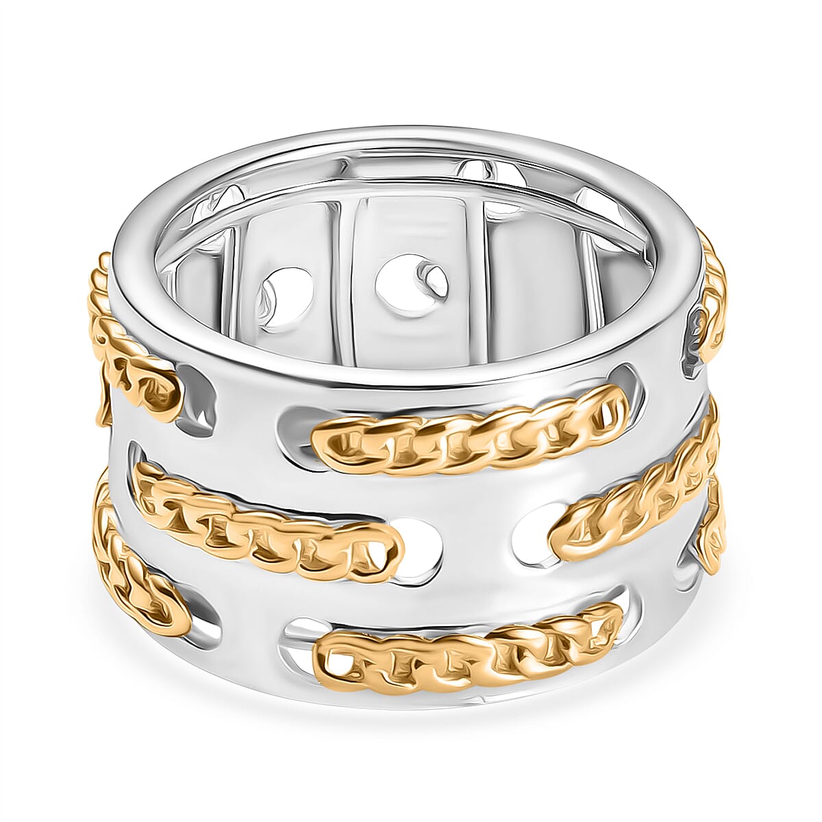 Fancy Ring Pure Yellow Brass