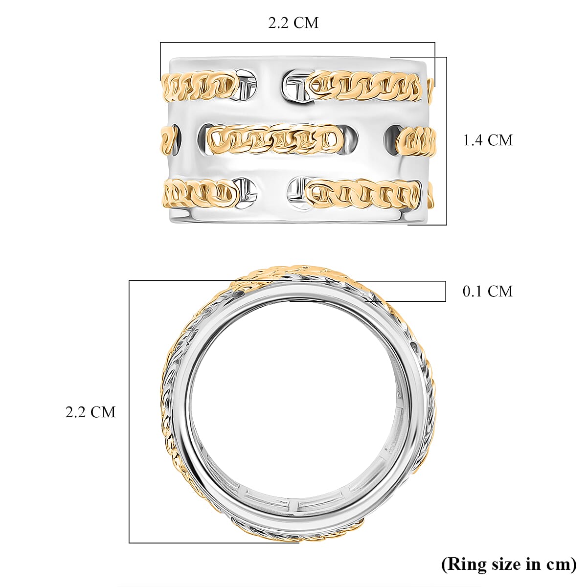 Fancy Ring Pure Yellow Brass