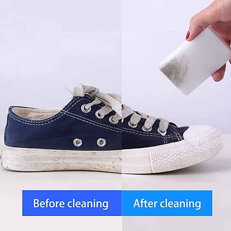 Bliss and Beyond Set of 100 Magic Foam Sponge (Size 10x6x2cm) - White