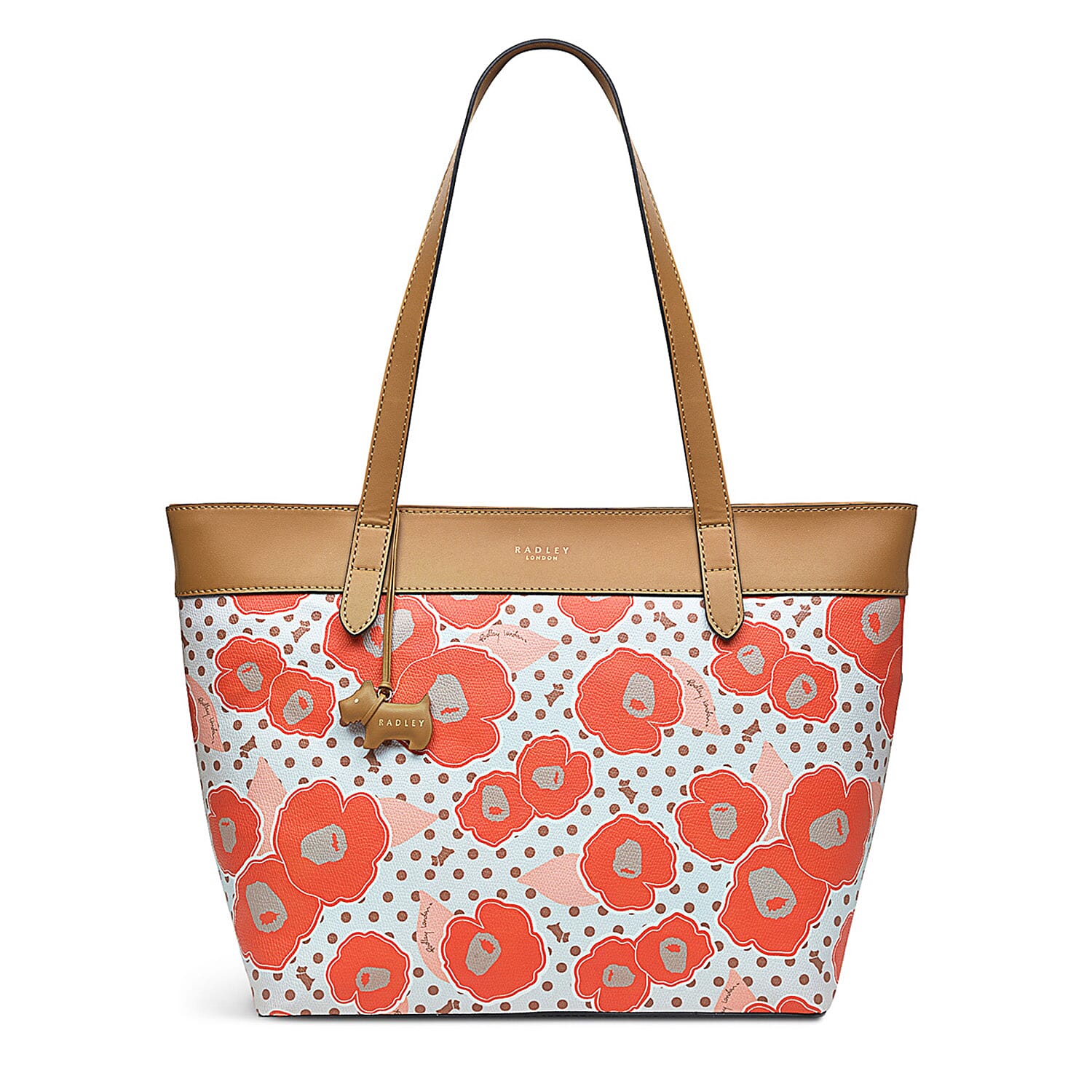 Radley London Heritage Hollyhock Large Ziptop Tote - Red Radley London Heritage Hollyhock Large Ziptop Tote - Red