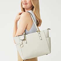 Radley London Silk Street Large Ziptop Shoulder Chalk