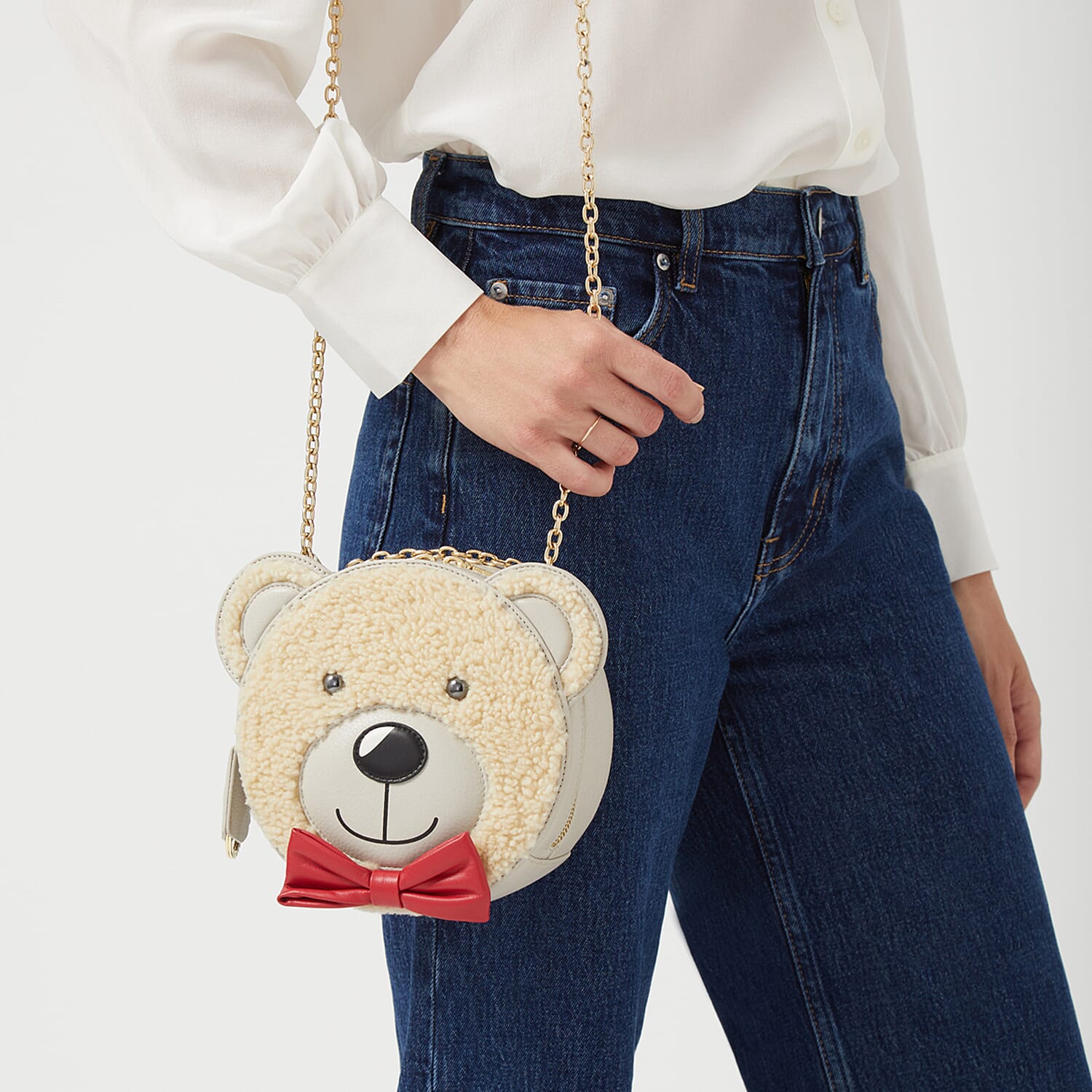 Radley London Teddy Medium Ziptop Crossbody Bag - Natural Beige Radley London Teddy Medium Ziptop Crossbody Bag - Natural Beige