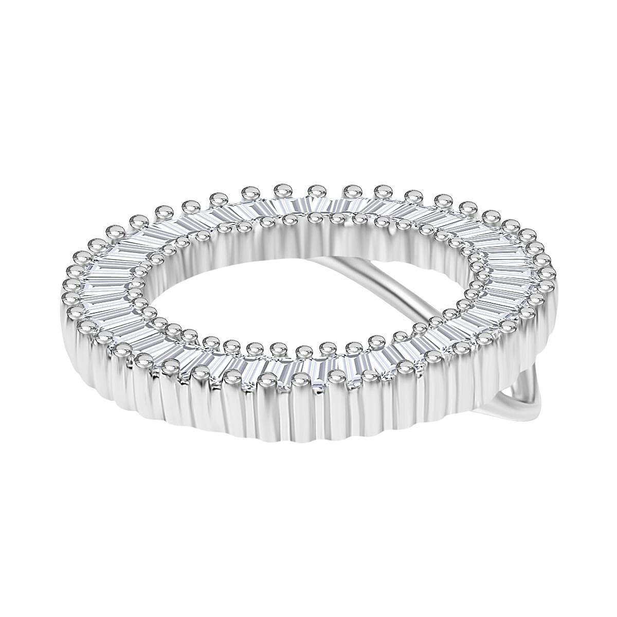 RHAPSODY 950 Platinum IGI Certified (VS-E-F) White Diamond Circle Pendant