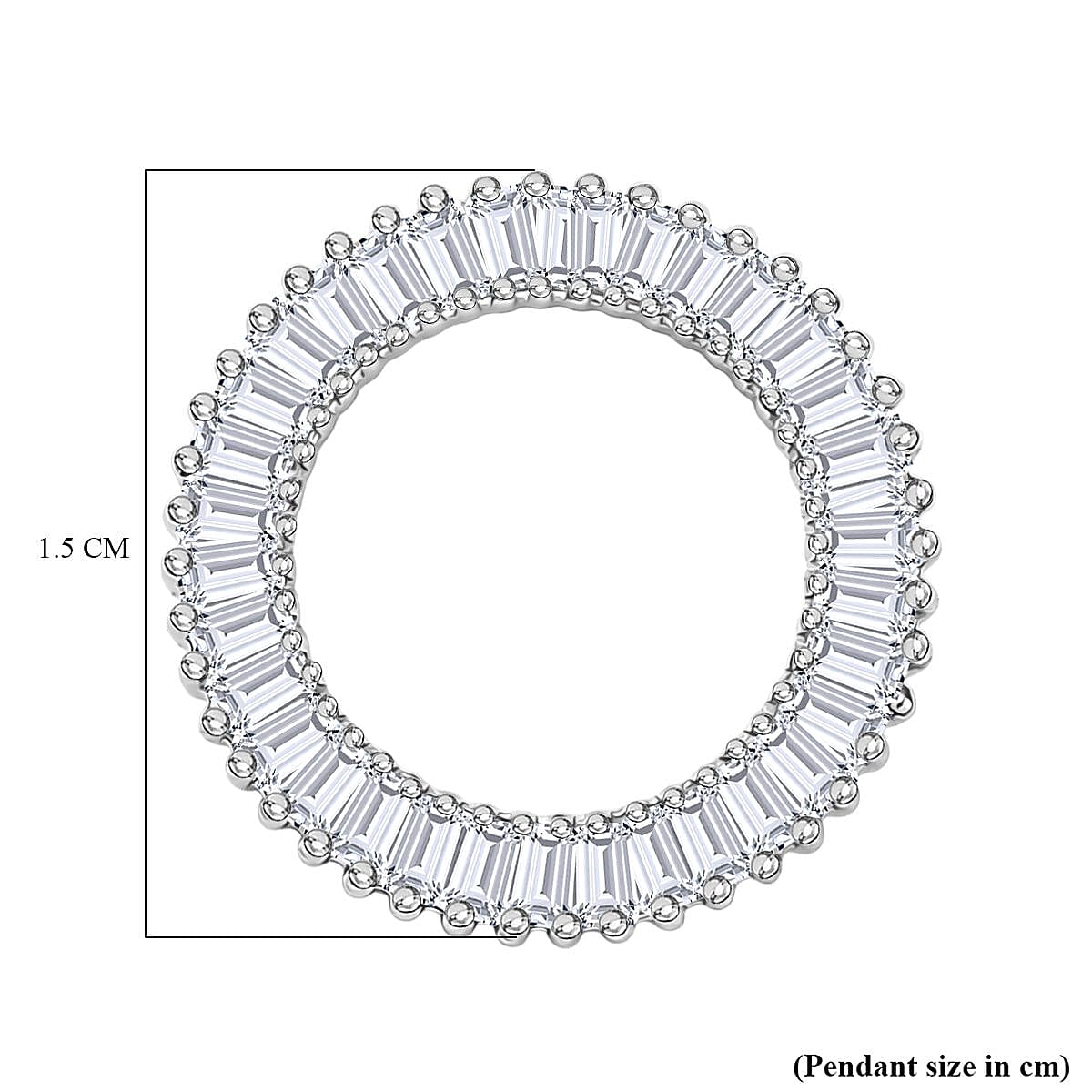 RHAPSODY 950 Platinum IGI Certified (VS-E-F) White Diamond Circle Pendant