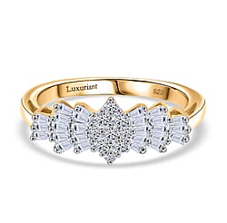 Luxuriant Lab Grown Diamond Ballerina Ring (SI-GH) in Sterling Silver