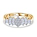 Luxuriant Lab Grown Diamond Ballerina Ring (SI-GH) in Sterling Silver