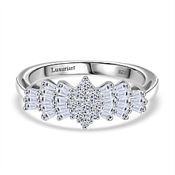 Luxuriant Lab Grown Diamond Ballerina Ring (SI-GH) in Sterling Silver