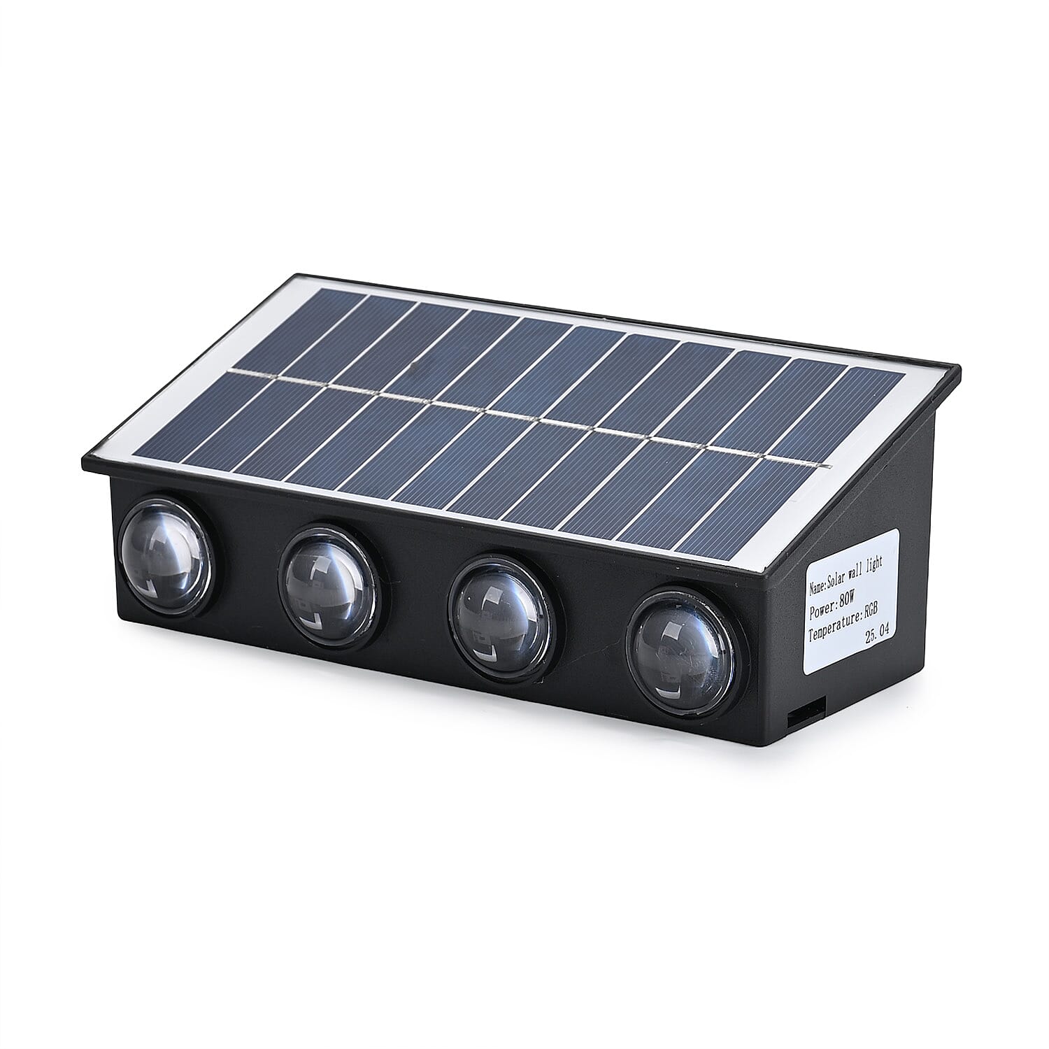 8-LED Outdoor Solar Light - IP65 Waterproof with Warm White & Neutral Light - Courtyard & Roadside Use