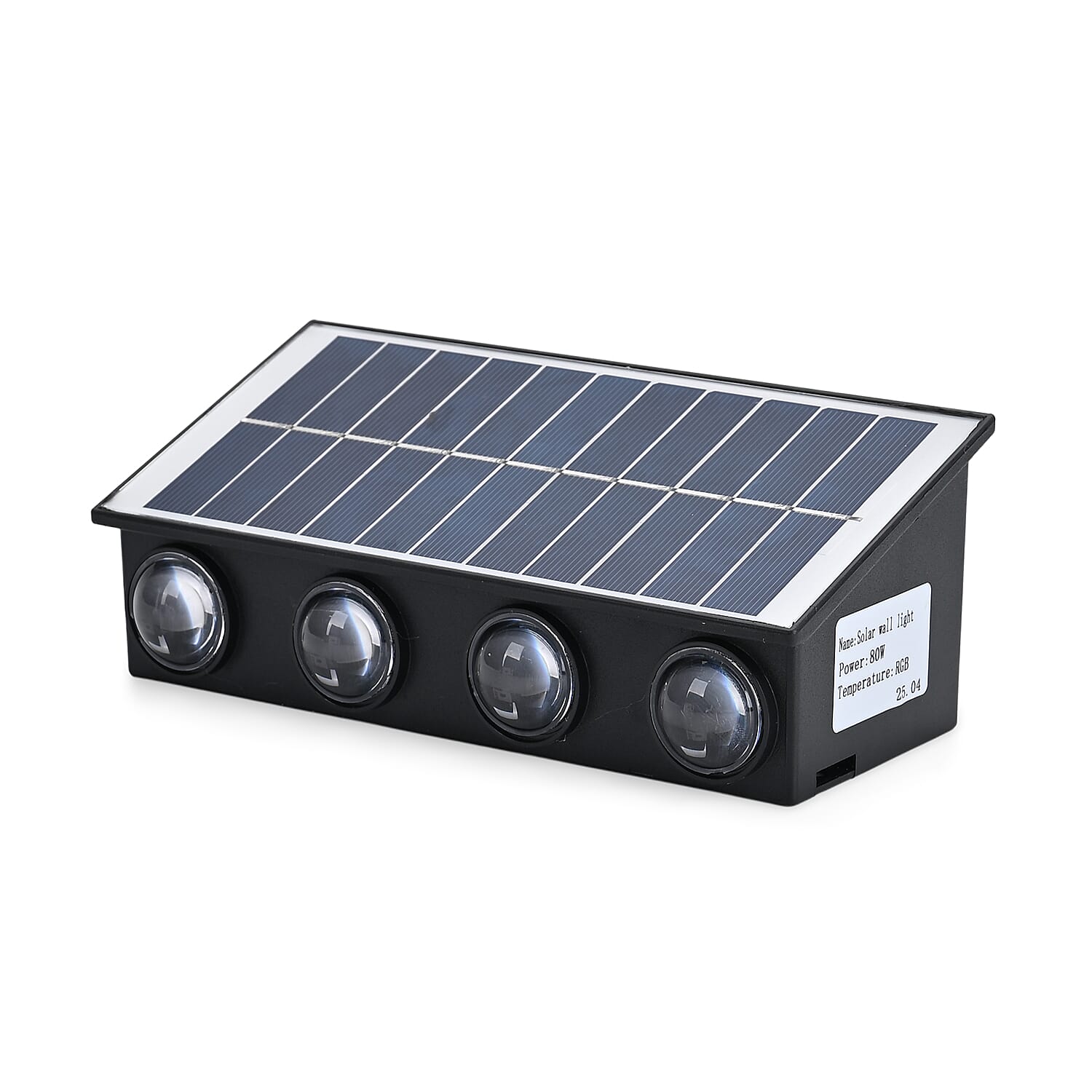 8-LED Outdoor Solar RGB Light - IP65 Waterproof with Color Changing for Courtyard & Roadside