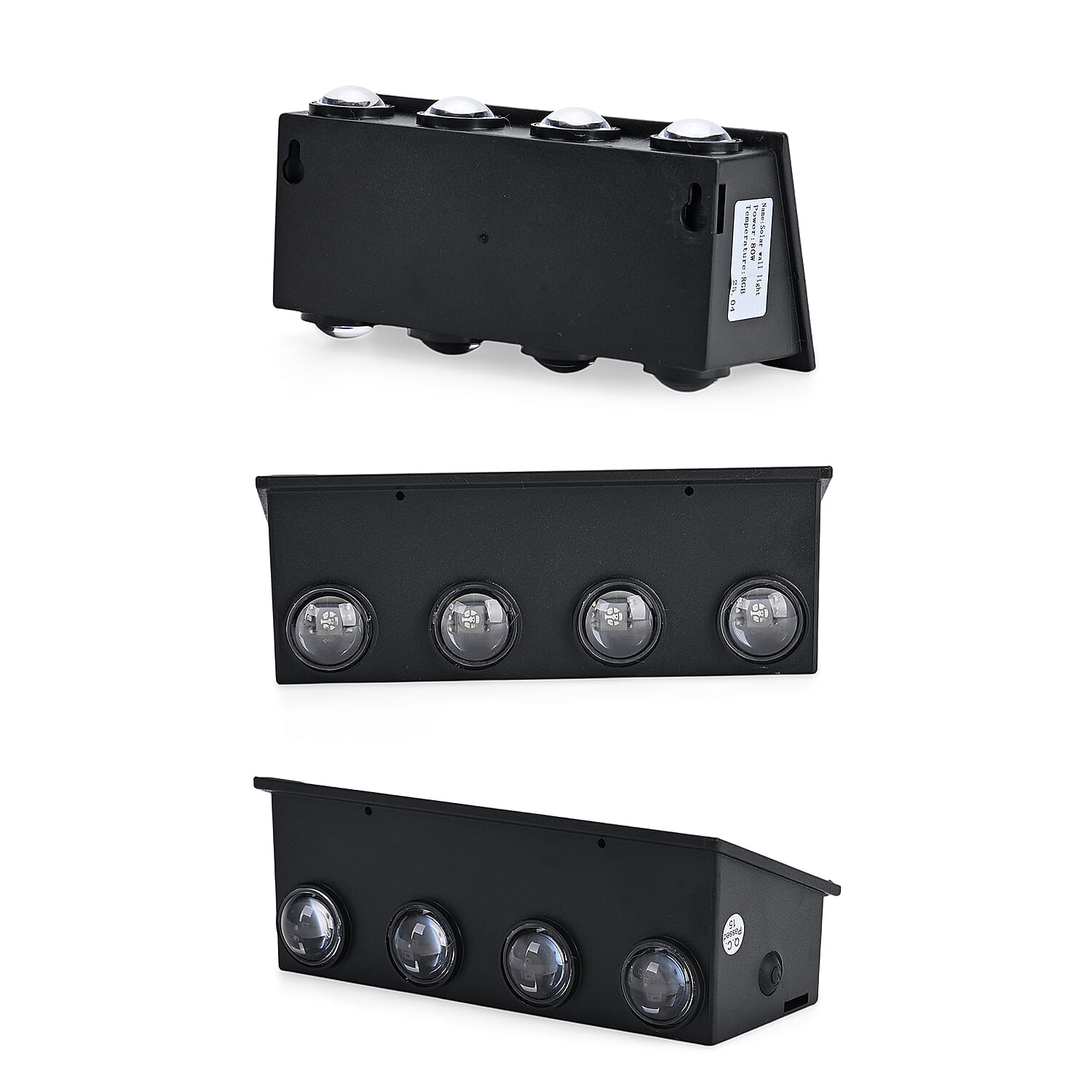 8-LED Outdoor Solar RGB Light - IP65 Waterproof with Color Changing for Courtyard & Roadside