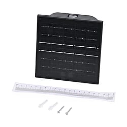 4-Side LED Outdoor Solar RGB Lamp - IP65 Waterproof with Colour Changing for Courtyard and Roadside - Black