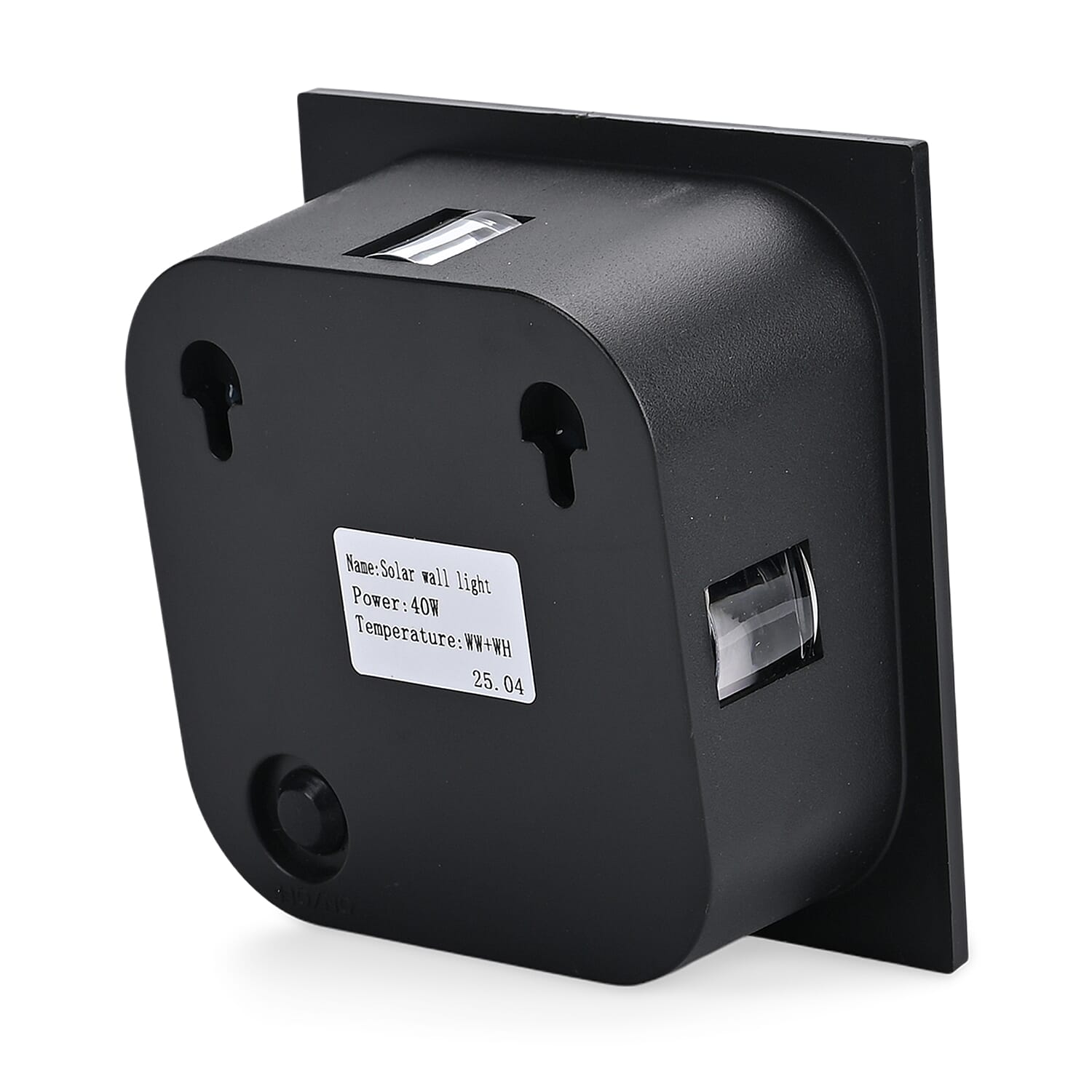 4-Side LED Outdoor Solar Lamp - IP65 Waterproof with Warm & Cold Light - Courtyard & Roadside Lighting - Black