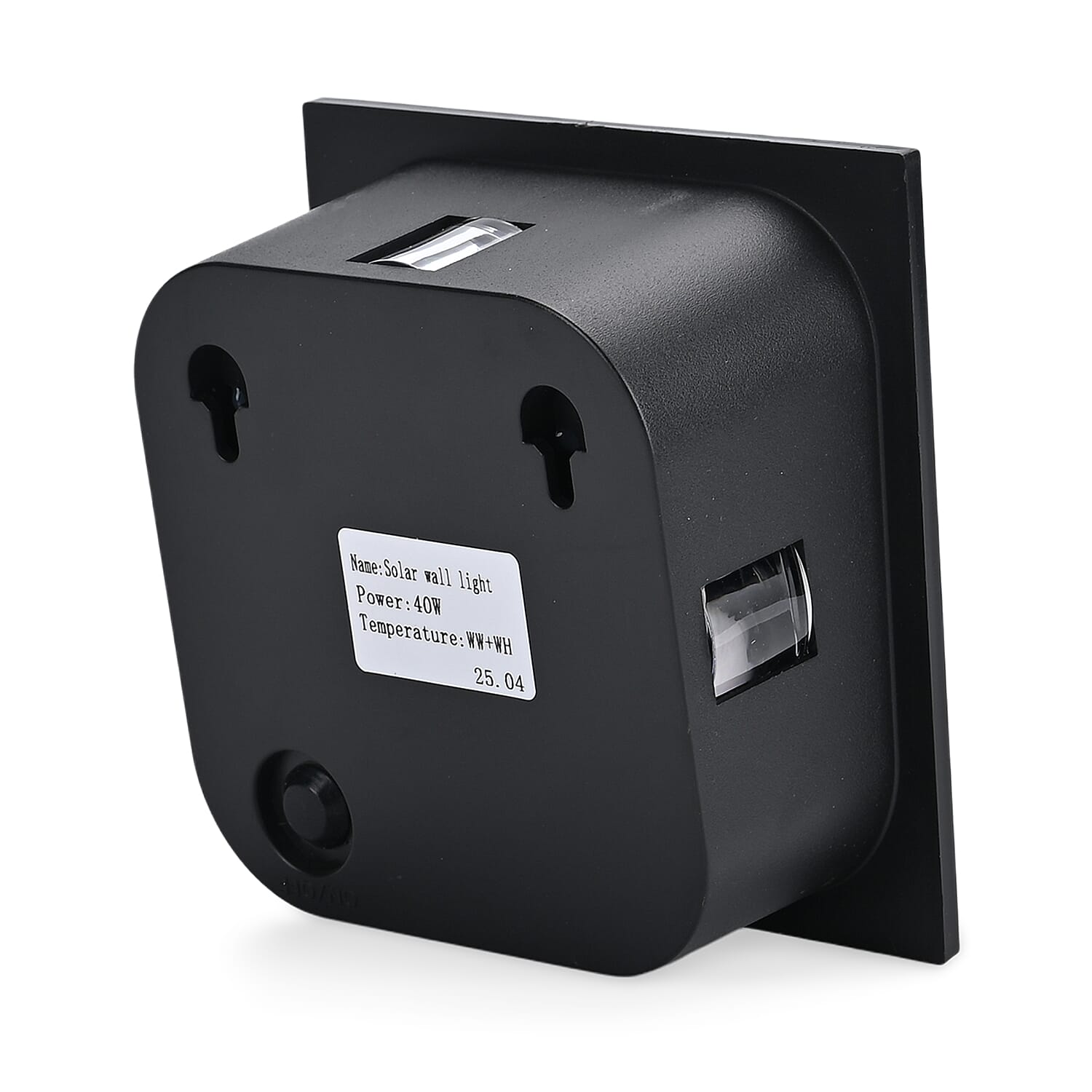 4-Side LED Outdoor Solar Lamp - IP65 Waterproof with Warm & Cold Light - Courtyard & Roadside Lighting - Black