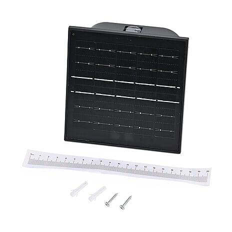 4-Side LED Outdoor Solar RGB Lamp - IP65 Waterproof with Color Changing for Courtyard & Roadside - Black