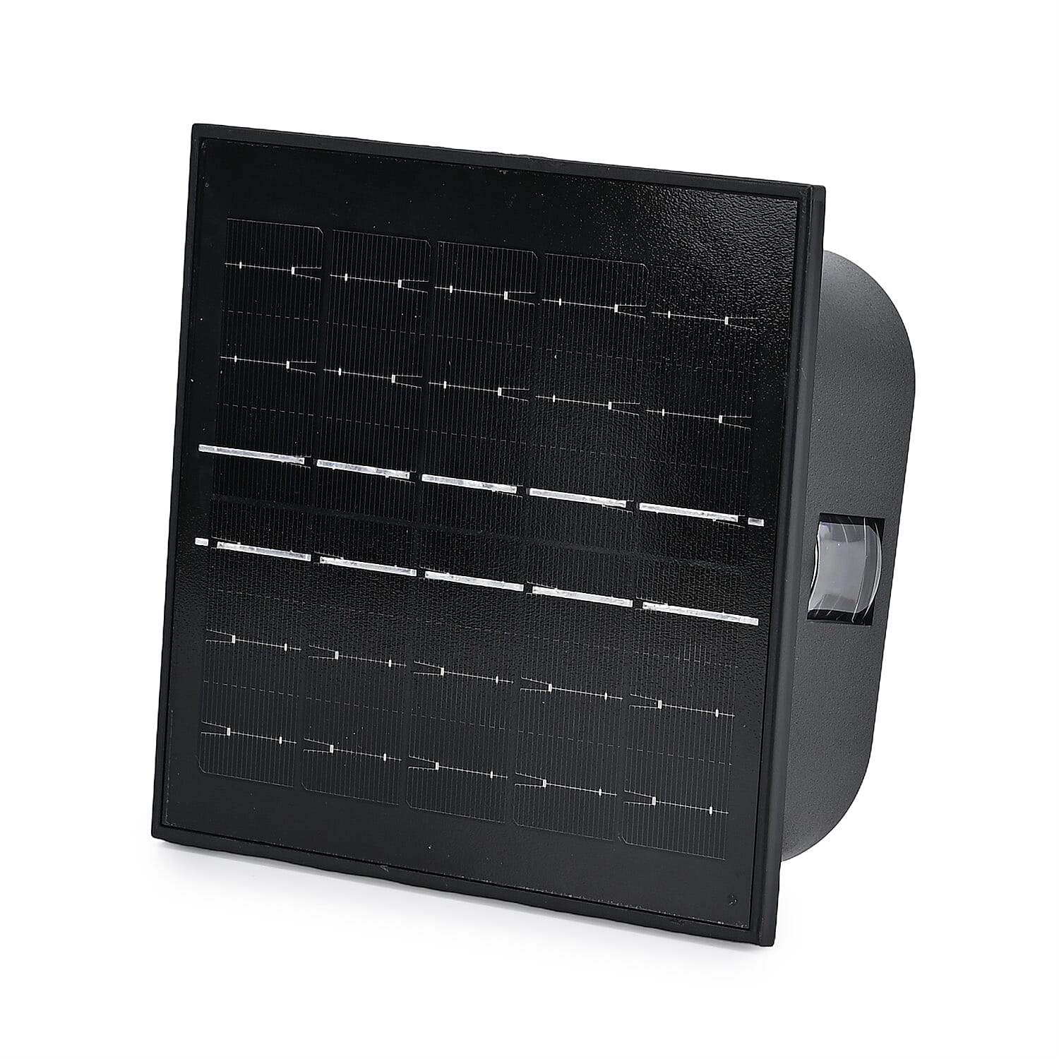 4-Side LED Outdoor Solar RGB Lamp - IP65 Waterproof with Color Changing for Courtyard & Roadside - Black