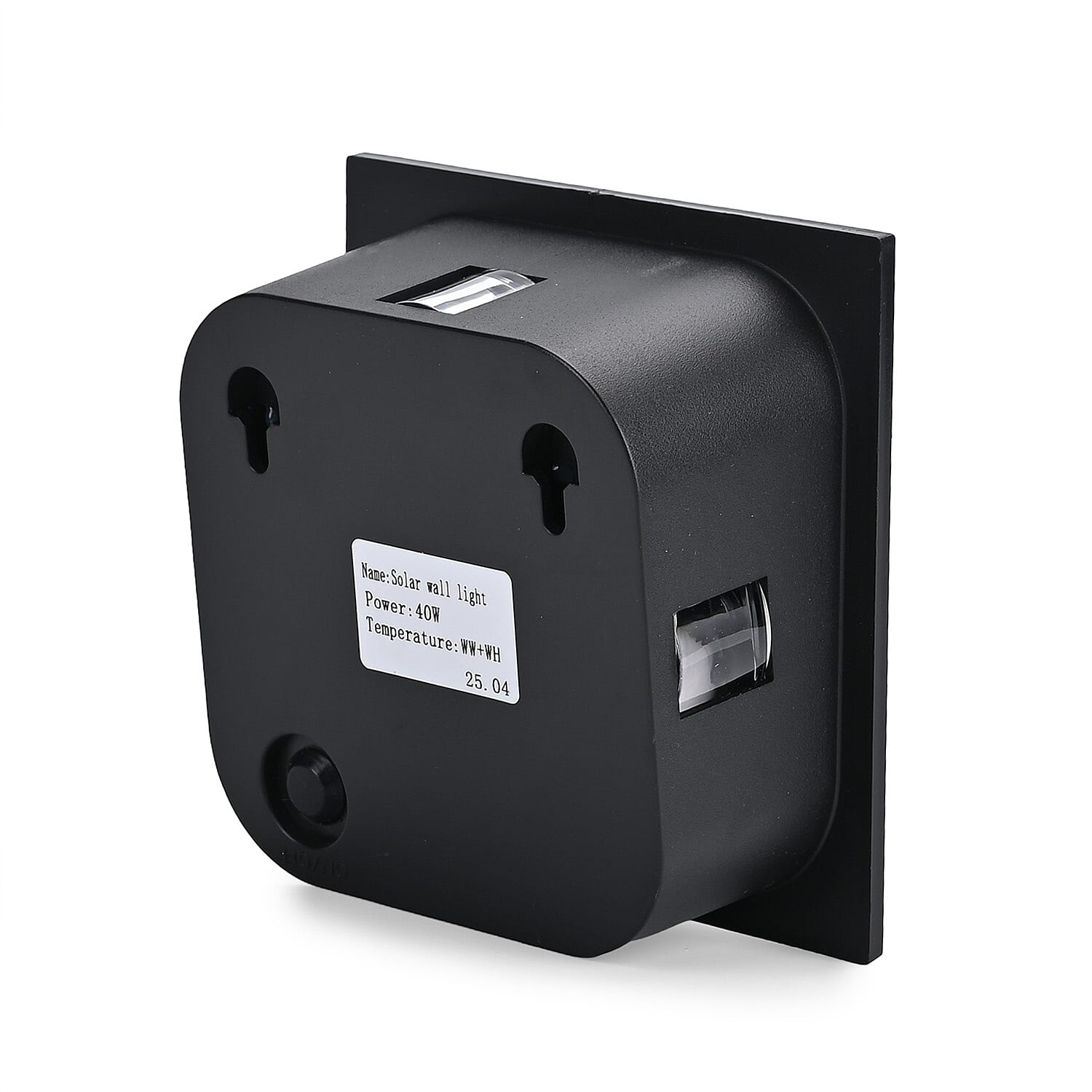 4-Side LED Outdoor Solar RGB Lamp - IP65 Waterproof with Color Changing for Courtyard & Roadside - Black