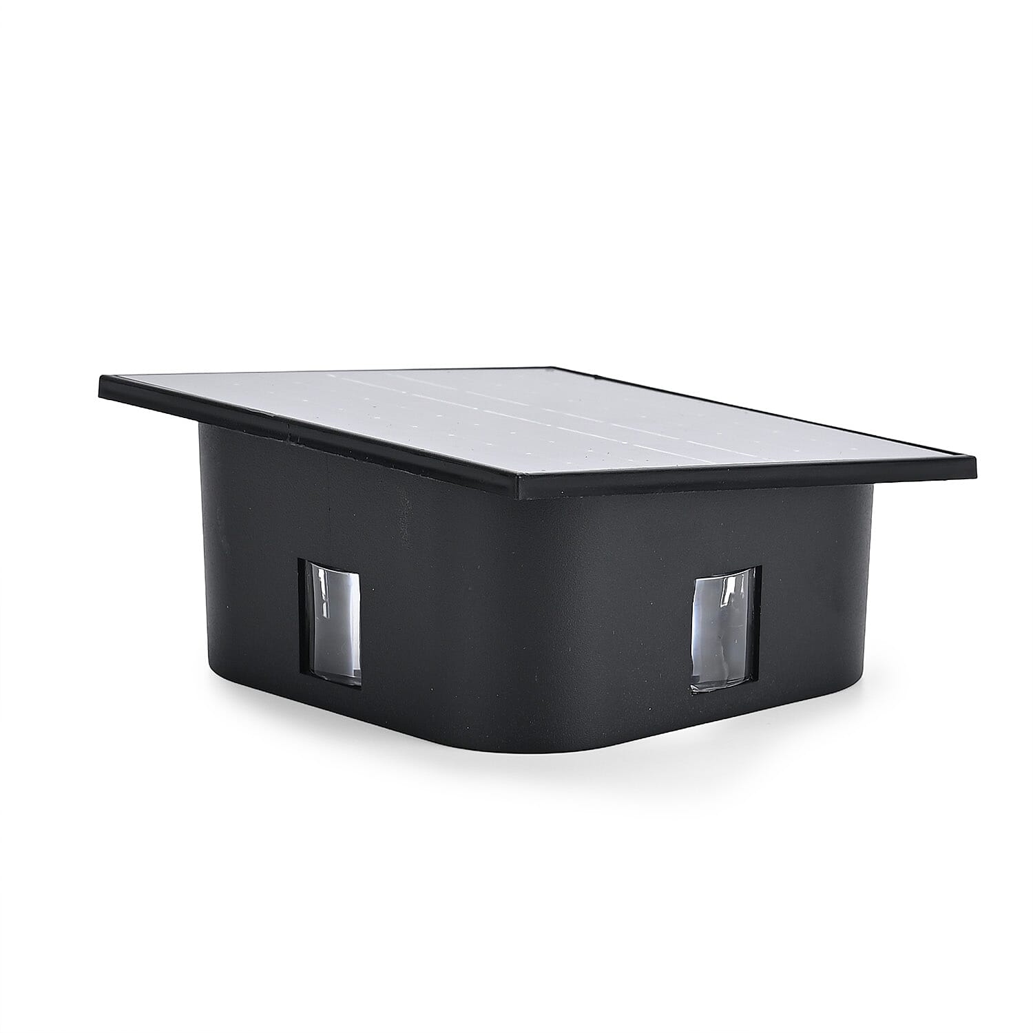 4-Side LED Outdoor Solar RGB Lamp - IP65 Waterproof with Color Changing for Courtyard & Roadside - Black