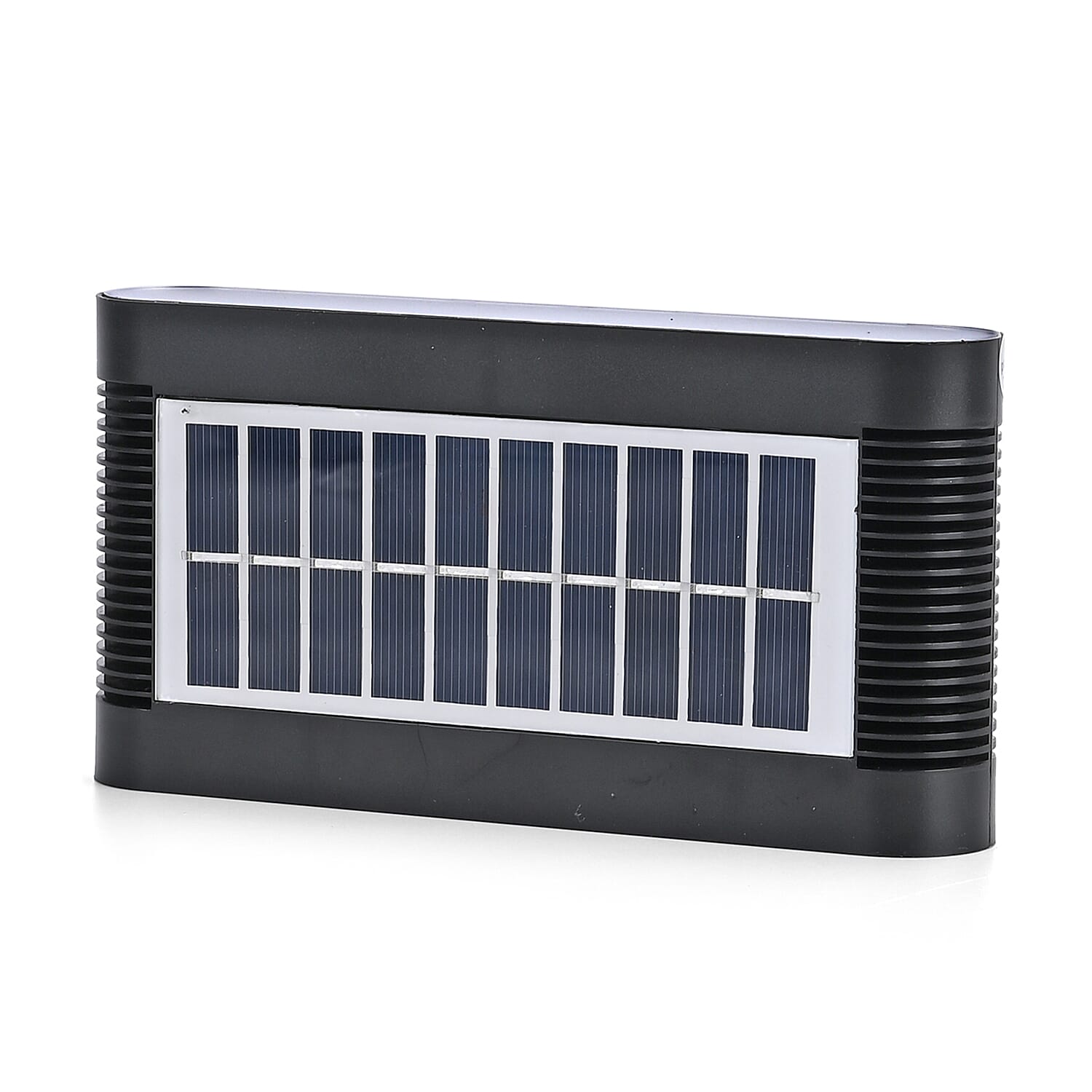 8-LED Outdoor Solar Lamp - IP65 Waterproof with Warm & Cool Light (60W) - Black