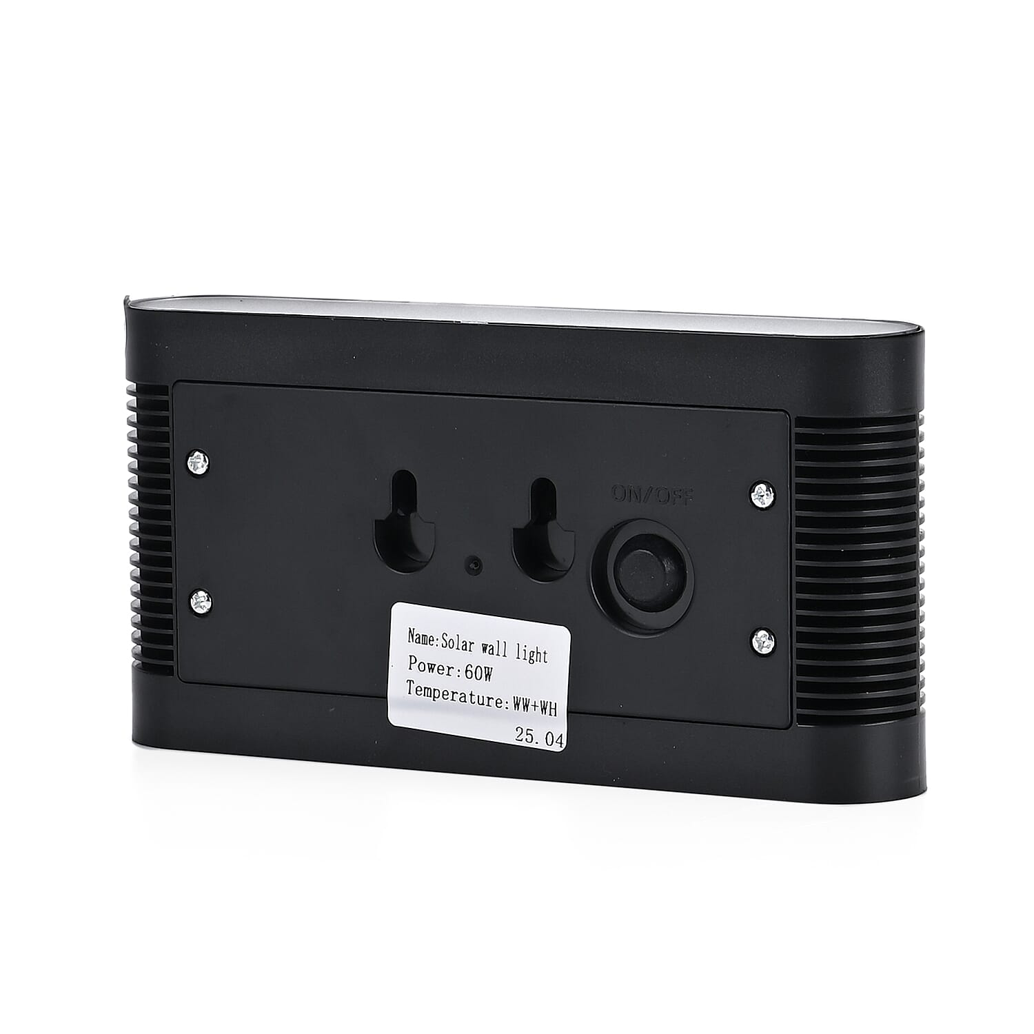 8-LED Outdoor Solar Lamp - IP65 Waterproof with Warm & Cool Light (60W) - Black