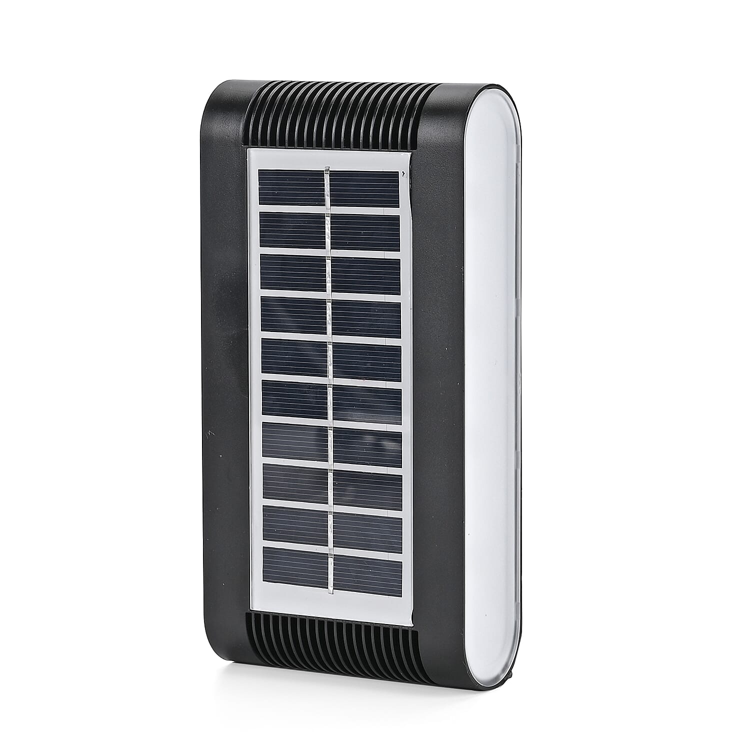 8-LED Outdoor Solar Lamp - IP65 Waterproof with Warm & Cool Light (60W) - Black