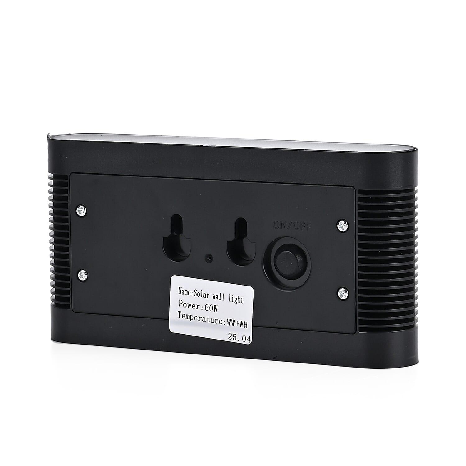 8-LED Outdoor Solar RGB Lamp - IP65 Waterproof with Color Changing Light (60W) - Black