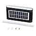 8-LED Outdoor Solar RGB Lamp - IP65 Waterproof with Color Changing Light (60W) - Black