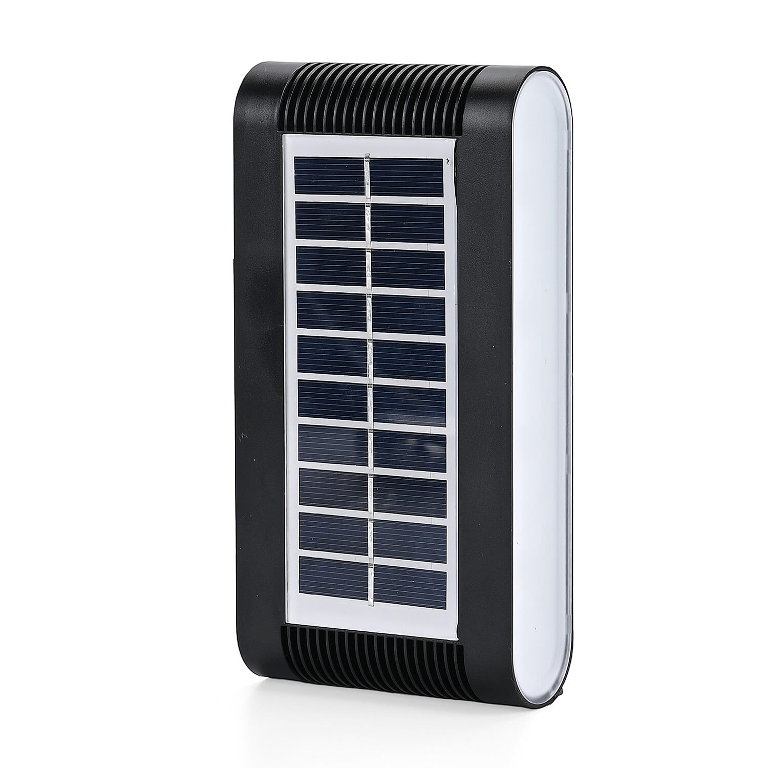 8-LED Outdoor Solar RGB Lamp - IP65 Waterproof with Color Changing Light (60W) - Black