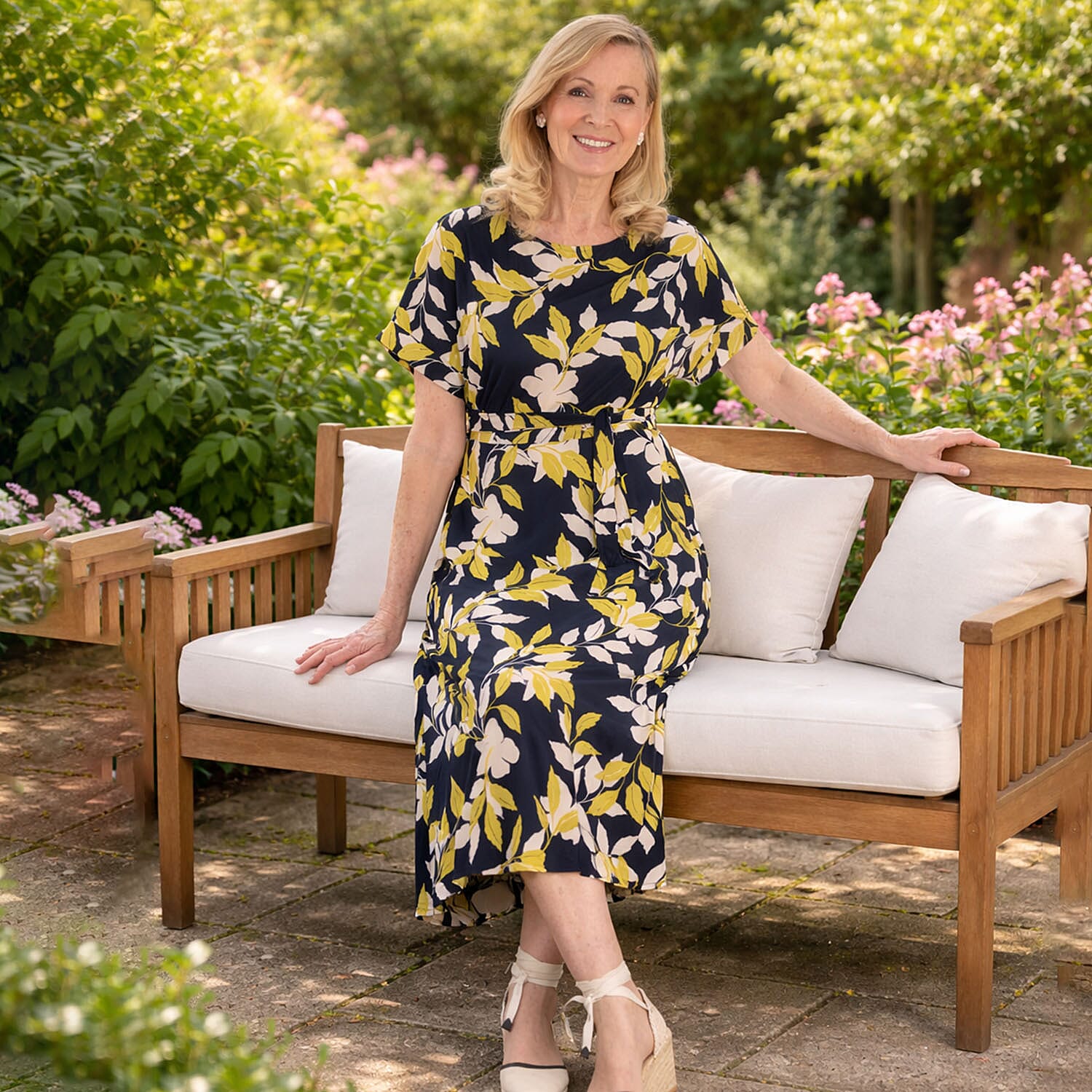 La Marey Printed Midi Dress 