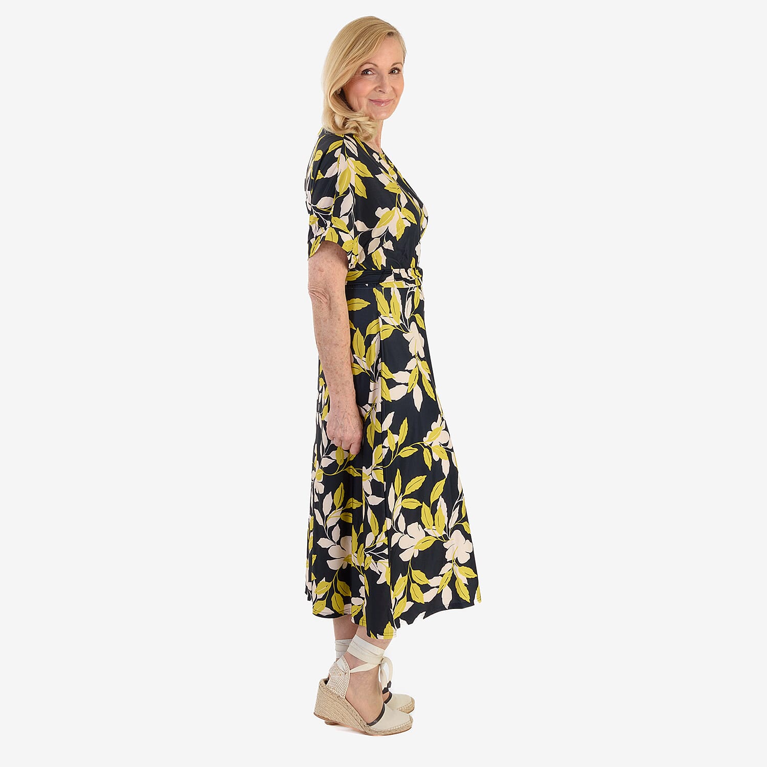 La Marey Printed Midi Dress 