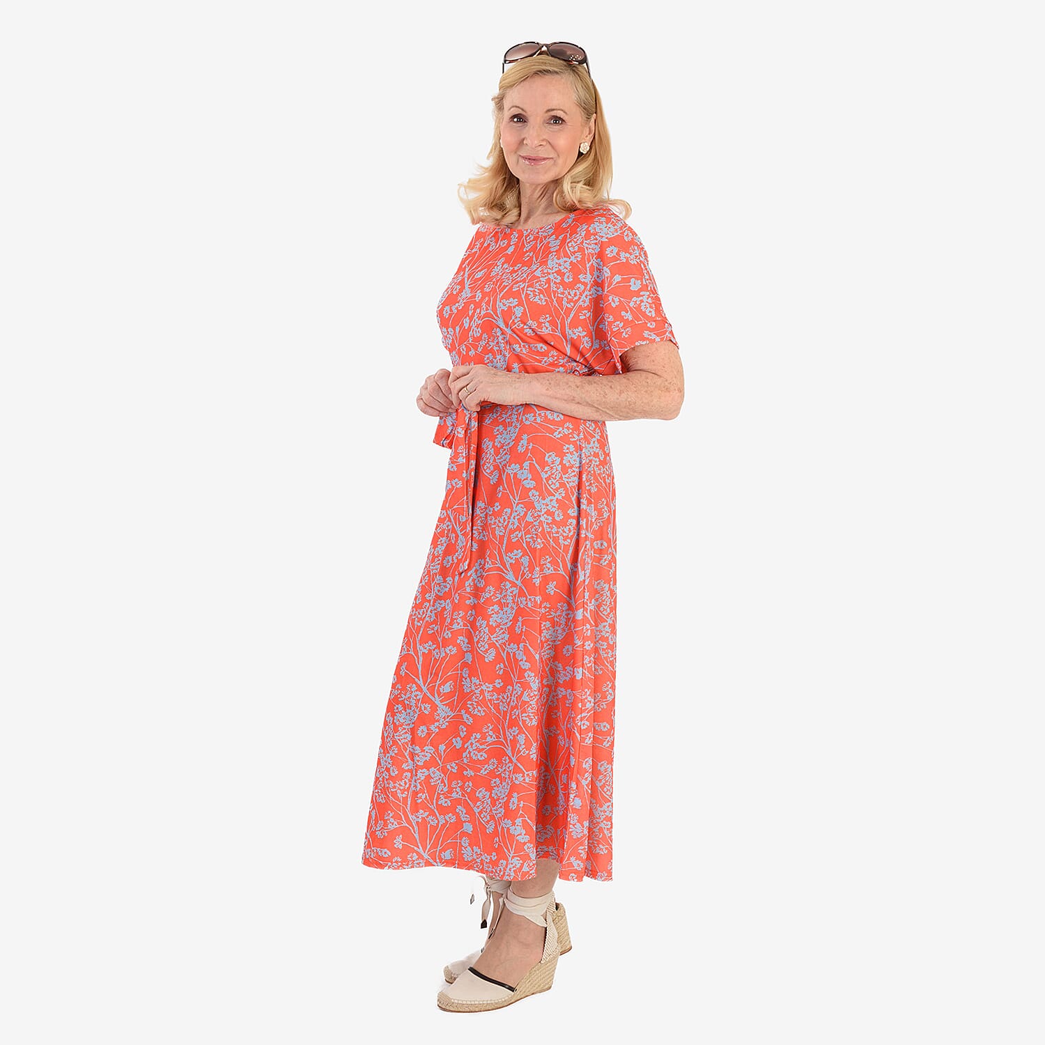 La Marey Printed Midi Dress 