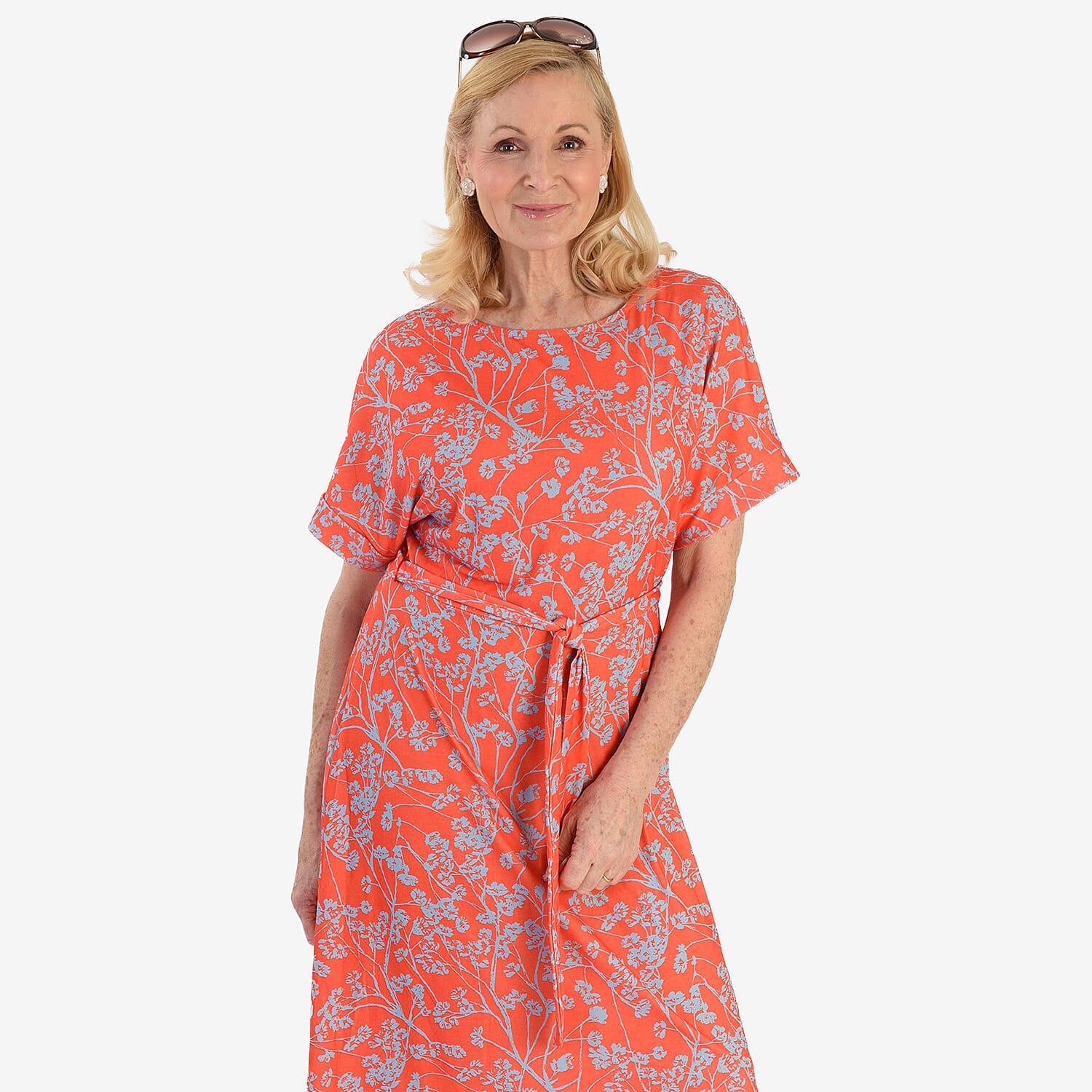 La Marey Printed Midi Dress 