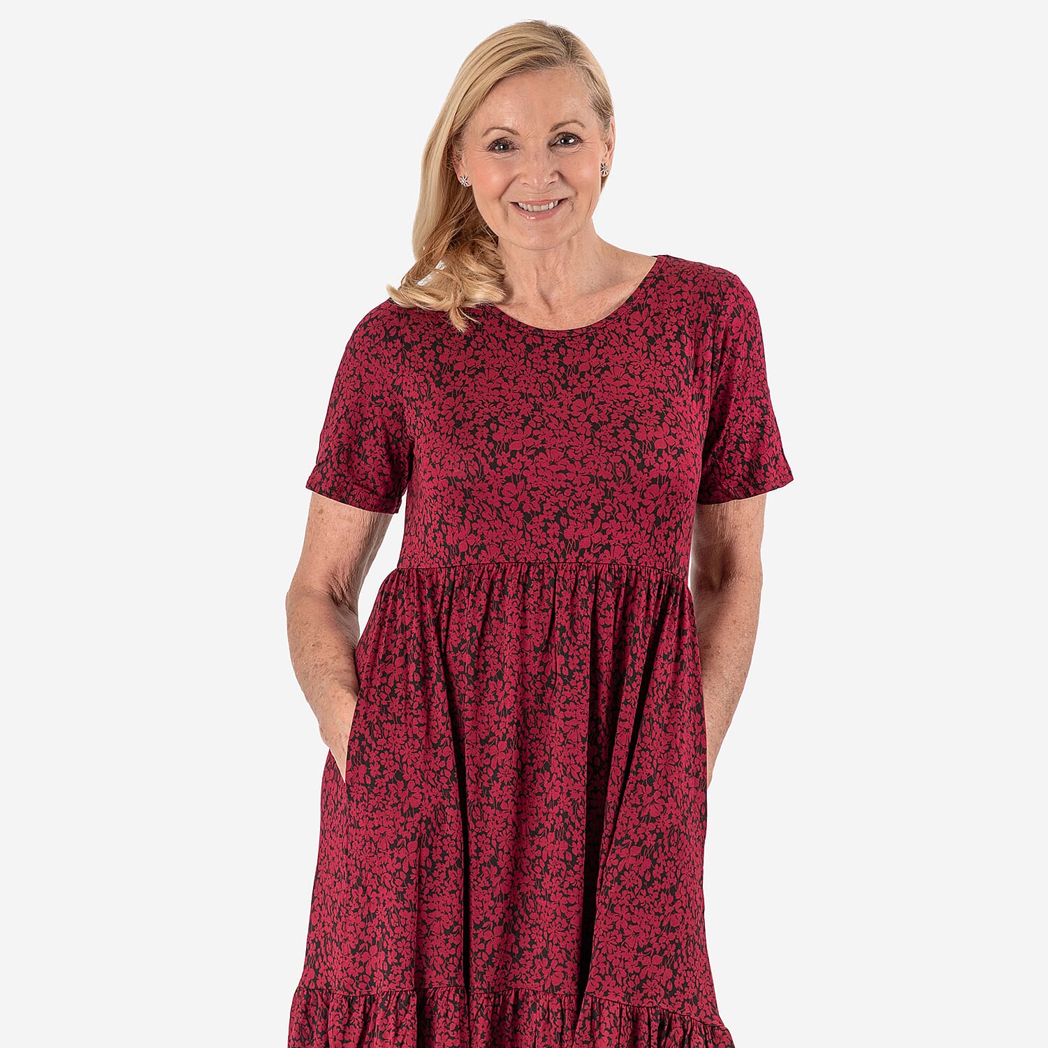 La Marey Tribal Pattern Mini Dress (Size L) - Black &amp; White