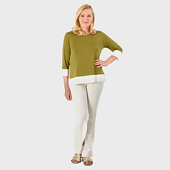 https://tjcuk.sirv.com/Products/80/9/8094300/Hem-Cuff-Color-Block-Top-Size-20-to-22-Olive-Ivory_8094300_1.jpg?w=342&h=342