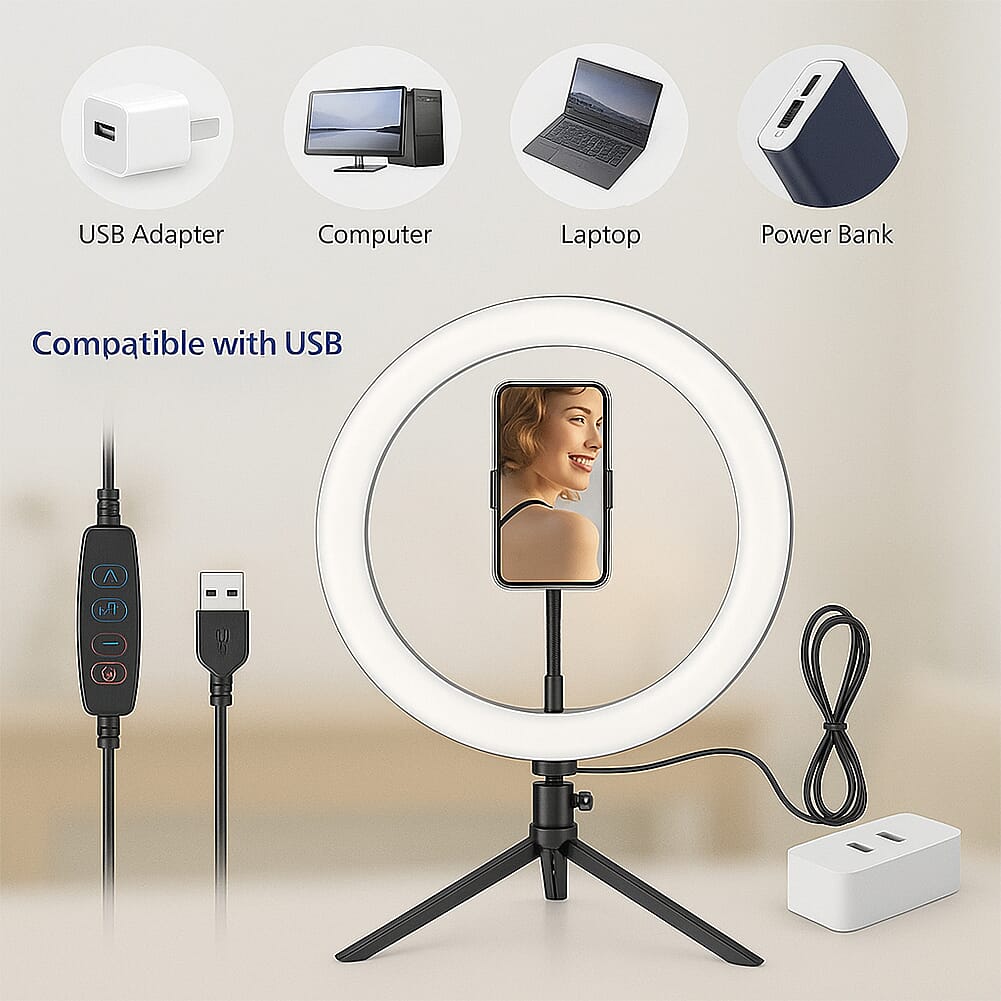 8inch Ring Light - Black