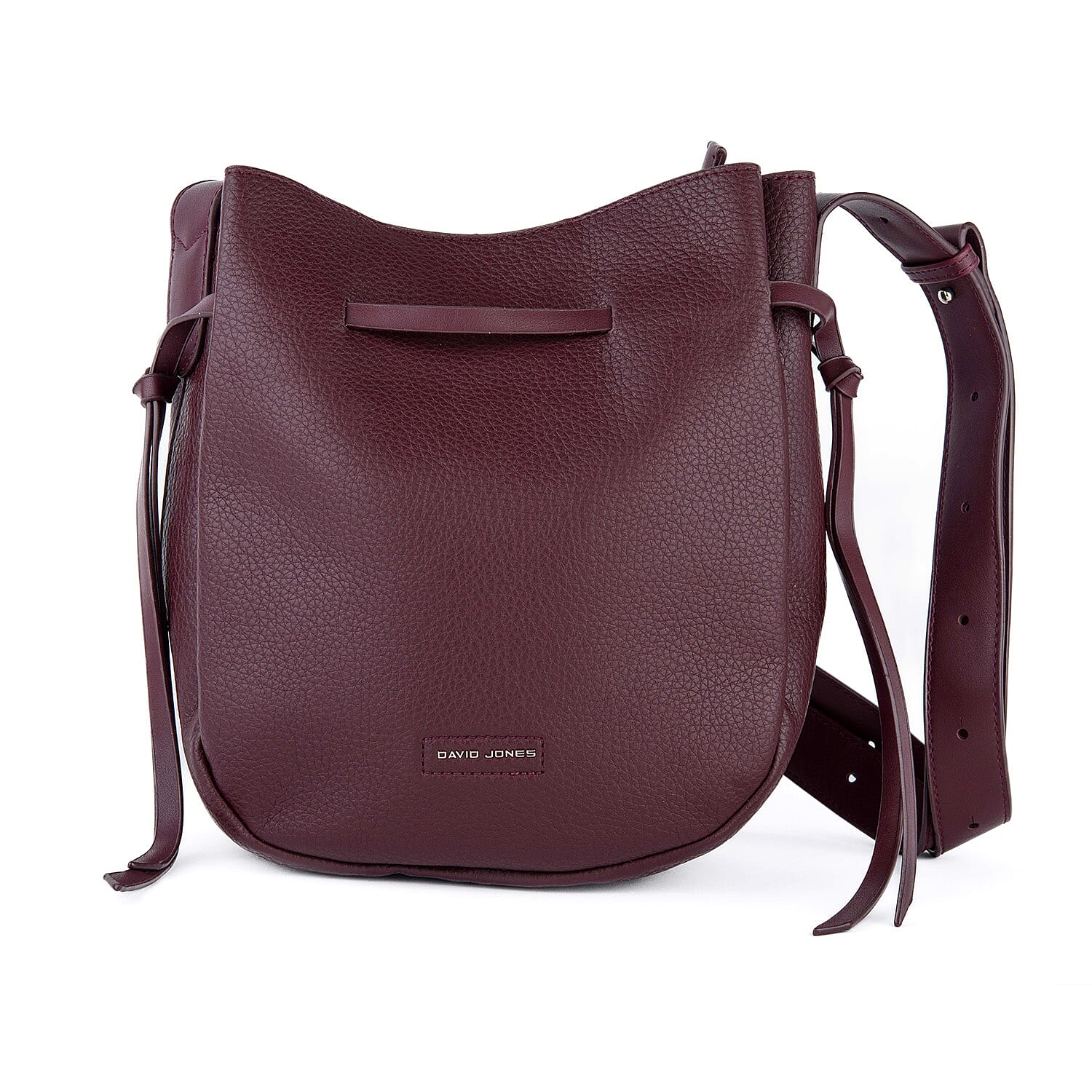 David Jones Unisex Crossbody Bag - Designed in Paris (Size - One Size) - Bordeaux