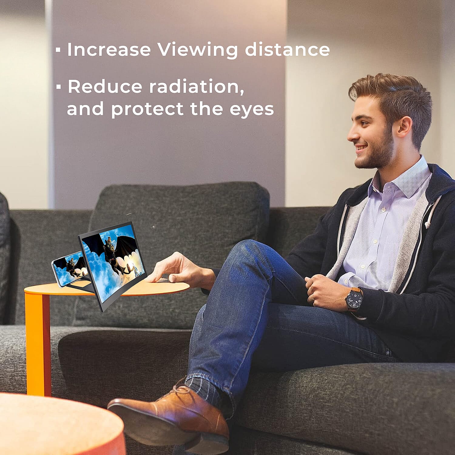 Phone Screen Magnifier - Black