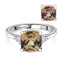 LUXURIANT 2.90 Ct. AAA Turkizite Lab Grown Diamond Ring in 950 Platinum