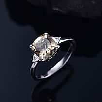 LUXURIANT 2.90 Ct. AAA Turkizite Lab Grown Diamond Ring in 950 Platinum