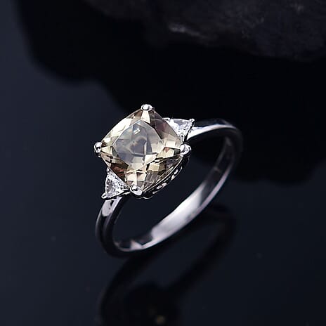 Luxuriant 950 Platinum AAA Turkizite Lab Grown Diamond (VS-EF) Ring 2.90 Ct, Platinum Wt. 4.33 Gms.