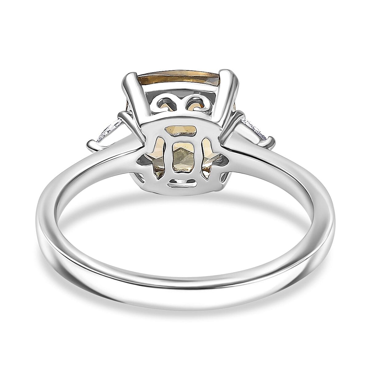 Luxuriant 950 Platinum AAA Turkizite Lab Grown Diamond (VS-EF) Ring 2.90 Ct, Platinum Wt. 4.33 Gms.